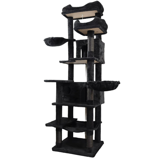 Modern 68" Eco-Friendly Cat Tree with Hammock